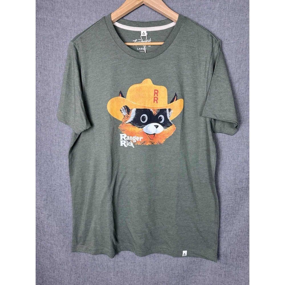 NWT The Landmark Project Ranger Rick T‎ Shirt Heather Green Men's Large Outdoors
